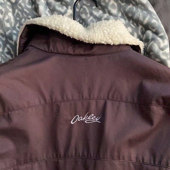 Brown Sherpa lined Oakley jacket size S